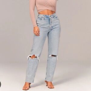 Abercrombie curve love dad jeans